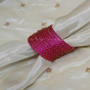 Raindrop Glass Bangles – Pink