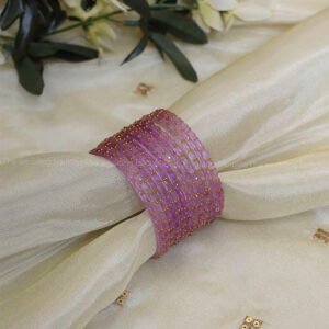 Raindrop Glass Bangles – Lavender