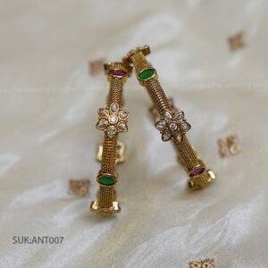 Dual Charm Floral Kada