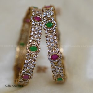 Sparkle Gem Bloom Bangles