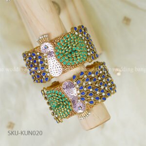 Royal Blue & Emerald Green Peacock Bangle Set