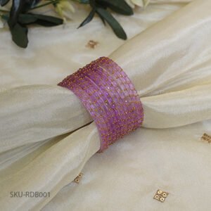 Raindrop Glass Bangles – Lavender