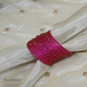 Raindrop Glass Bangles – Pink