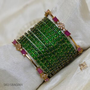 Emerald Glow Bridal Set