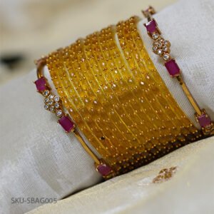 Golden Raindrop Bridal Set