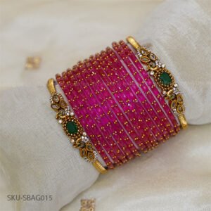 Rani Pink Raindrop Bridal Set