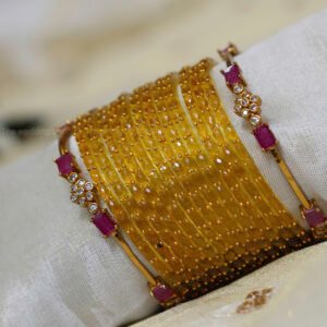 Golden Raindrop Bridal Set
