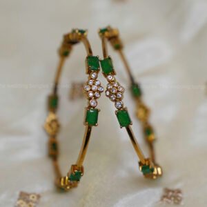 Emerald Prism Sleek Bangles