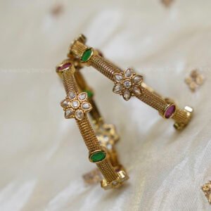 Dual Charm Floral Kada