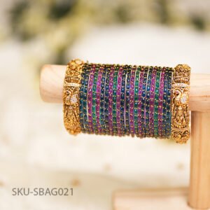 Peacock Devi Heritage Bangle Set