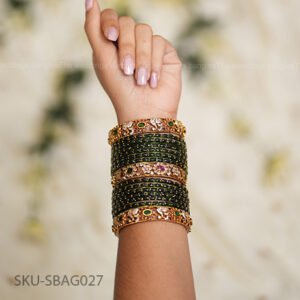 Aarohi Petal & Royal Garden Glow Bangle Set