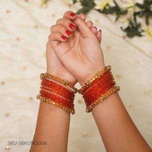 Orange Glow Bridal Bangle Set