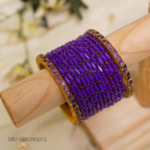 Regal purple Bridal Bangle Set