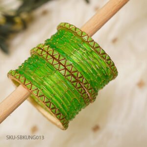 leaf Glow Bridal Bangle Set