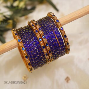 Royal Sapphire Glow Bangle Set