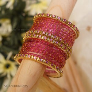 Rani Pink Radiance Bangle Set