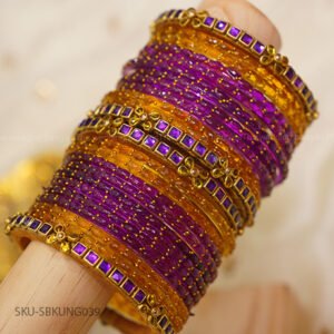 Sunset Glow Bridal Bangle Set