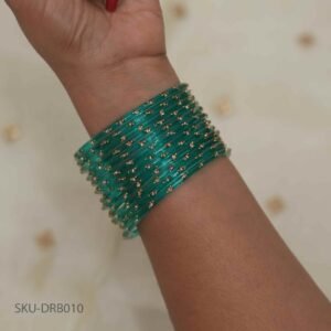 Dual Stone Raindrop Bangles – AquaBlue