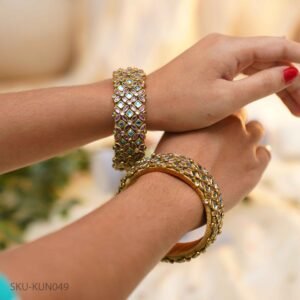 Royal Bloom Kundan Bangles