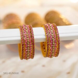 Regal Rose Kundan Bangles