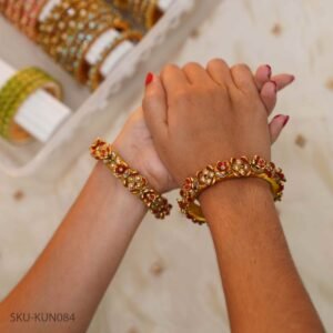 Glided Petals Bangles
