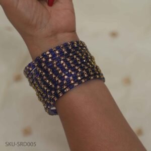 Square Raindrop Bangles – Royal Blue