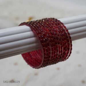 Raindrop Bangles- Maroon