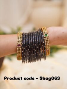 Eternal Black CZ Bangle Set