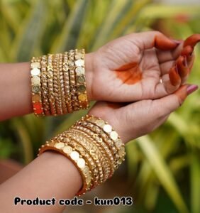 Golden Grace Handmade Bangle Set
