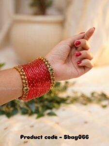 Crimson Loop Bangle Set