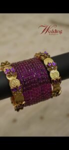 Lotus kasu Glow Bangle Set